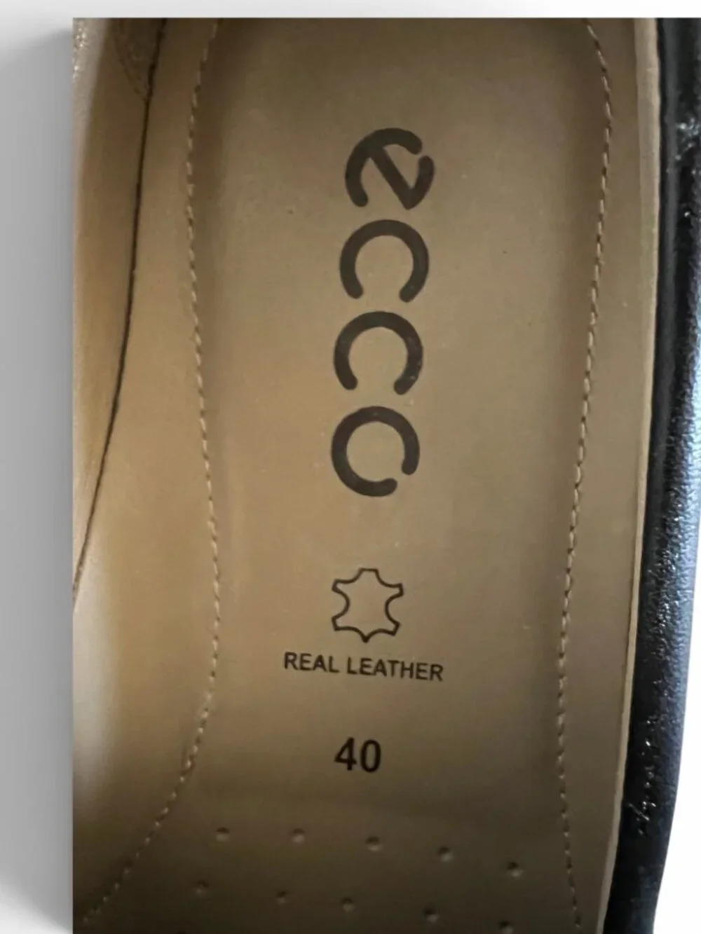 Ecco men leather
